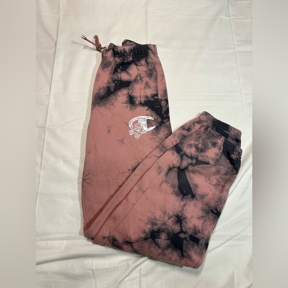 Champion Boyfriend Fit Black & Pink Galaxy Die Sweatpants - Picture 1 of 5